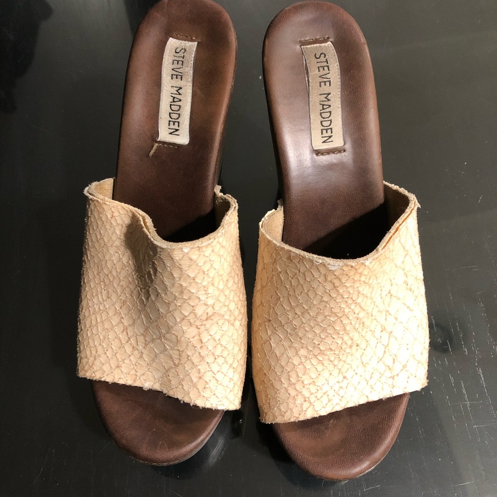 Steve Madden Snakeskin Sandals